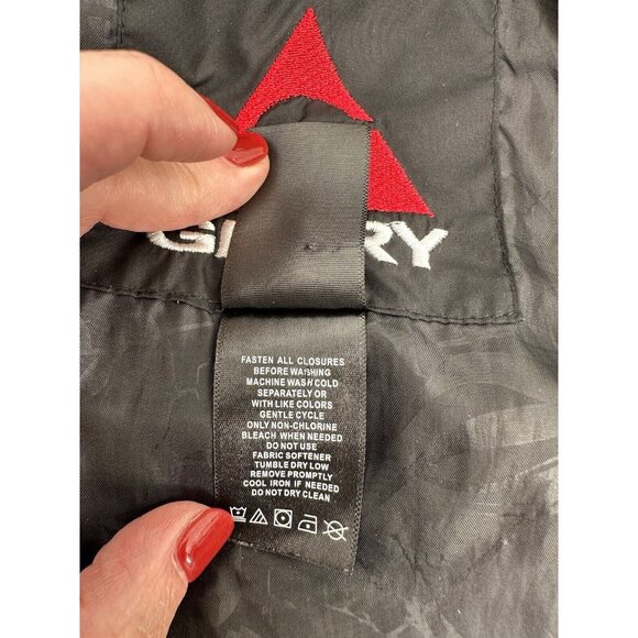 Gerry Boys Lightweight Puffer Jacket Size Small 7-8 Black Gray Camo Pockets - Picture 8 of 10